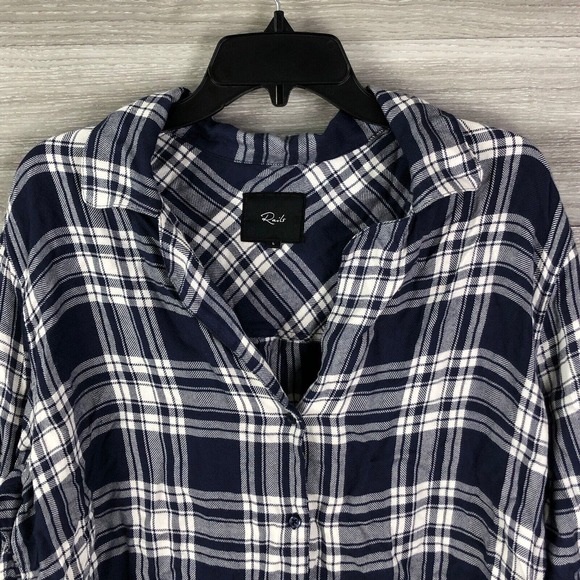 RAILS Trouser Pajama TOP ONLY In Twilight White Size Large $178 - Picture 4 of 11